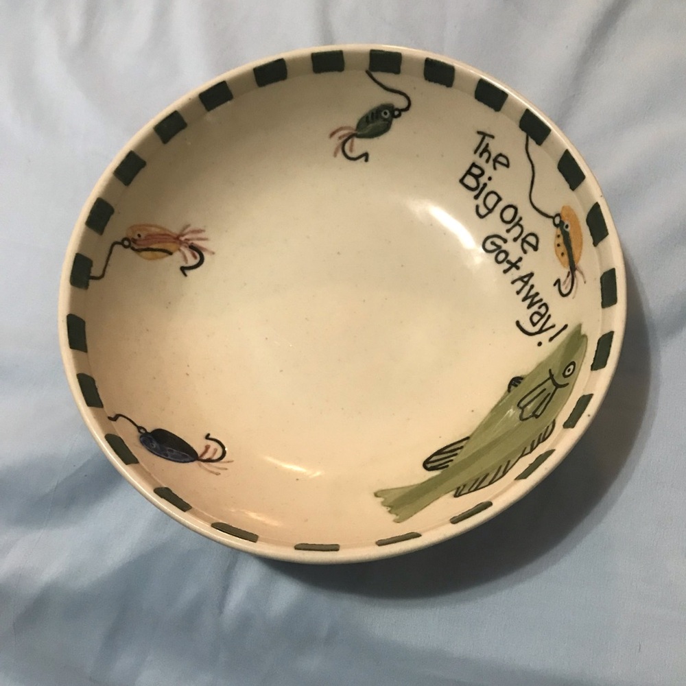 Bowl with fish.